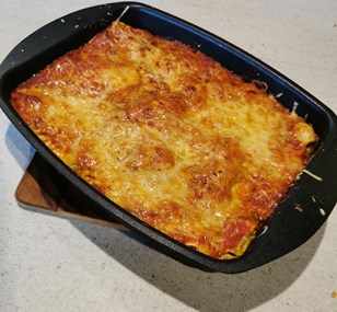 Lasagnes courgettes-champignons
