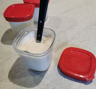 Yaourts aromatisés au sirop