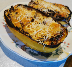 Courge spaghetti farcie