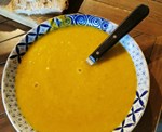 Soupe de potimarron et de courgettes
