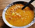 Soupe aux pois chiches, légumes et chorizo (MCS)