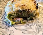 Ravioles aux poireaux et saumon fumé