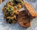 Curry au haricots blancs géants et aux tomates séchées