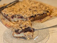 Gâteau streusel aux quetsches
