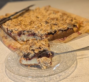 Gâteau streusel aux quetsches
