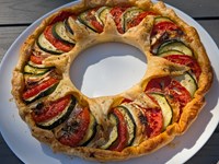 Tarte façon tian de légumes