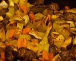 Légumes racines au four à la marocaine