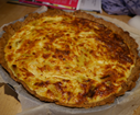 Quiche aux poireaux et aux crevettes
