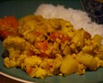 Aloo Gobhi (Pommes de terre, choux fleurs et épices)
