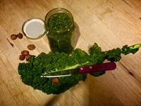 Pesto de Kale, noisettes et parmesan de Cléa