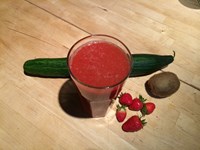Jus Fraises Kiwis Concombre