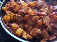 Curry de pommes de terre au tofu