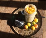 Porridge aux flocons d'avoine et fruits